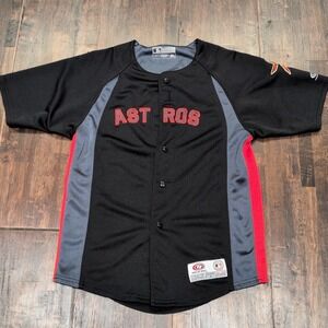 Kids Houston Astros Baseball Jersey Size S Black Red Gray Short Sleeve‎ MLB